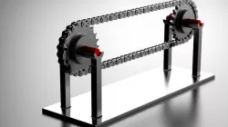 Transmission Chain and Gear Assembly - ANSI 60