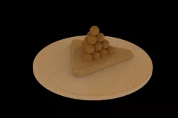 Triangular Pyramid Wooden Puzzle / Деревянная головоломка треугольная пирамида