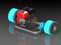 "TRIKE MOTORIZADO" (base de fixação do motor)