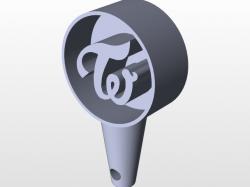 OBJ file Jively lovely twice keychain 🗝️・3D printable model to  download・Cults