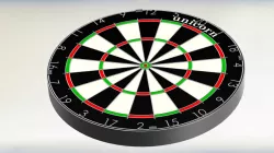 Unicorn dart board and darts