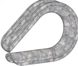 Wire Rope Thimble for 1/4" Rope