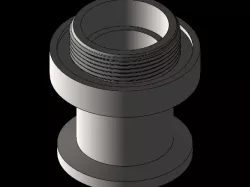 1-1/4 - 18 Thread to KF25 Flange Adapter