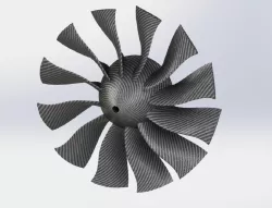 175mm 12 blade EDF propeller