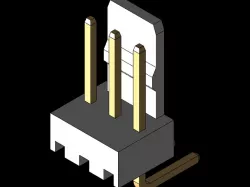 2.54 3pin FAN header (angled)