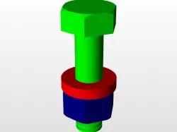 Assembly of NUT & BOLT