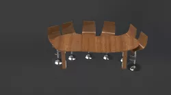 Bar stool and table
