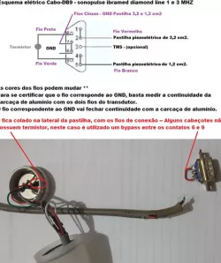 Cabo DB9 - Ibramed Sonopulse Diamond Line