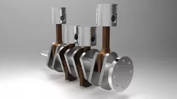 Camshaft and piston magazine