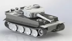 Design drawing build plan 1:16 scale Tiger tank