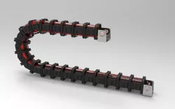 Energy Chain with felxible pipe