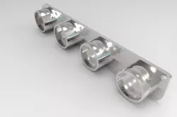Exhaust manifold flagne