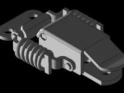 EXTERNAL COMPRESSION SPRING DRAW LATCH