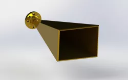 Fairview Microwave 50 to 75 GHz Horn Antenna with WR-15 waveguide (+25 db gain)