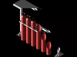 Gas cylinder stand/support