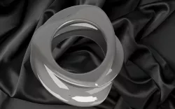 Heart organic shape ring