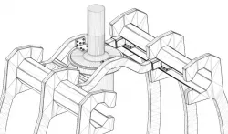 Innovative sliding center of gravity for electric drive rotorcraft
