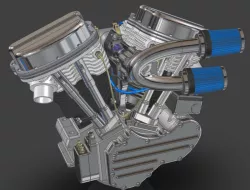 IronCAD; Harley Panhead Engine