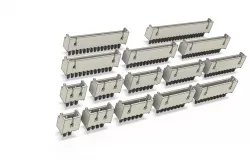 JST (GH) 1.25mm thru hole connectors