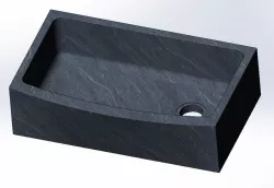 Kitchen sink, soapstone block