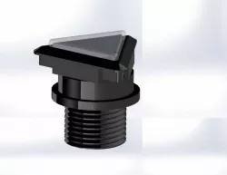 LED Illuminated Triangle Pushbutton