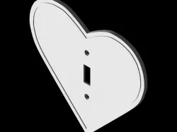 Light Switch Cover Heart Shaped