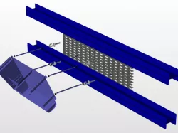 Loudspeaker rigging with wire rope