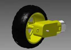 Motor DC with Wheel
