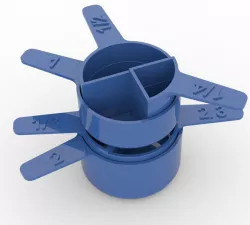 Nesting Stackable Fractional Measuring Cups