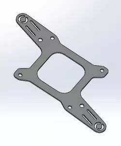 Nitrous Bracket for 1" Solenoid Square Bore Flange