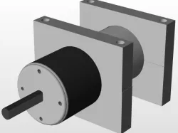 PG 45 motor with mount