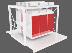 Plansifter 3D Model (Milling Industry) - Elek 3D (Değirmencilik Sanayii)