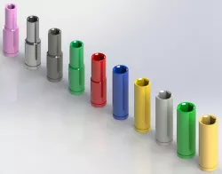 PN 61288, Metric 10 Piece Color Coded Deep Wall Socket Set, 10-19 mm