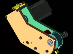 Pre-tensioned axle gearbox with NEMA 23 engine