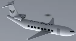 Private jet.