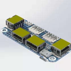 Raspberry pi 4 Port USB HUB HAT