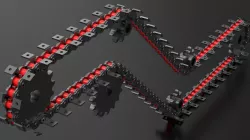 ROLLER CHAIN WITH ATTACHMENT K1 2X2