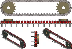 Roller Chain with Extended Pin - ANSI 80 (ASA 80)