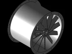 SCA630 12 blade 11kW motor Axial Fan