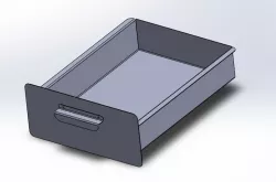 Simple metal sheet drawer
