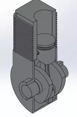 Single cylinder engine mechanism
