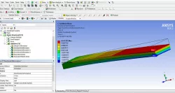 static analysis  3d beam in workbench