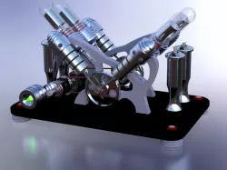 Stirling V4 engine