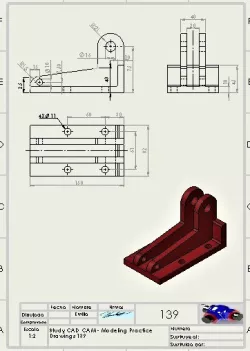 Study CAD CAM - Modeling Practice Drawings 139