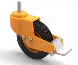 swivel caster wheel with brake