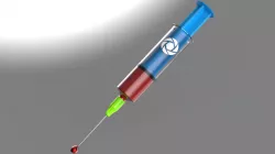 Syringe with blood - seringa