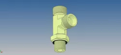Tee Lateral Macho BSP 1/4 -18 Orientável Tubo 10 Leve