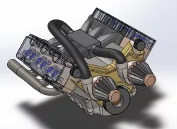 Uncompleted V6 Engine