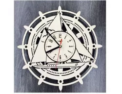 Wall Clock Yacht Boat Ship