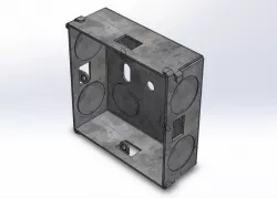 1 Gang Socket Back Box 25mm Deep